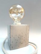 Concrete cube lamp - teardrops