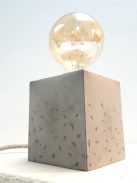 Concrete cube lamp - teardrops