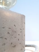 Concrete cube lamp - teardrops