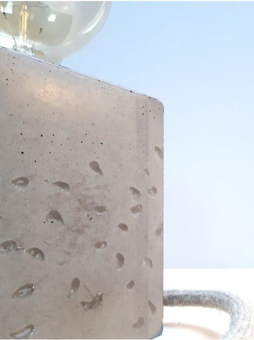 Concrete cube lamp - teardrops