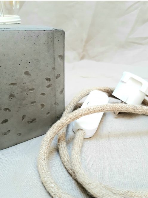 Concrete cube lamp - teardrops