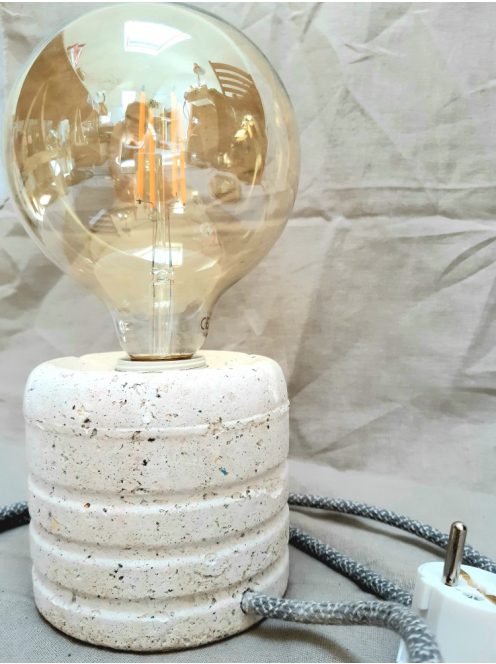 Eco-concrete lamp - with giant bulb