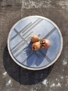 Concrete tray - striped